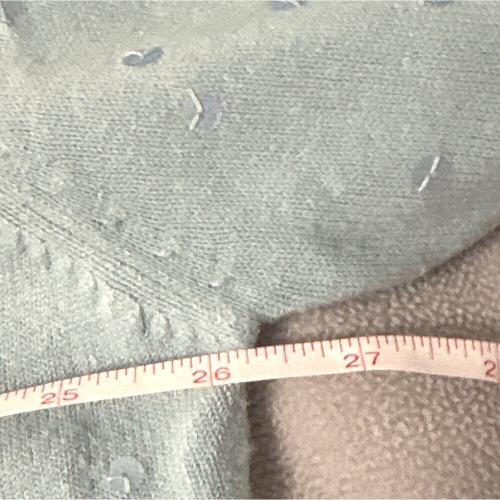 Venezia Jeans Womens 22/24 Light Blue V-Neck Sweater Sequin Accents 3/4 Sleeves - Picture 4 of 5